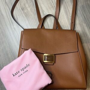 Kate Spade Tan Leather Backpack